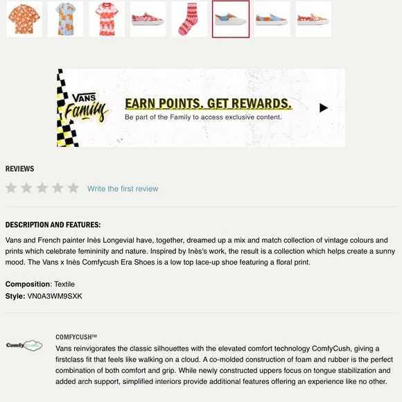 ✨𝟸 𝚡 𝙷𝚘𝚜𝚝 𝙿𝚒𝚌𝚔✨VANS x INES Comfycush Era US8 - Picture 10 of 12